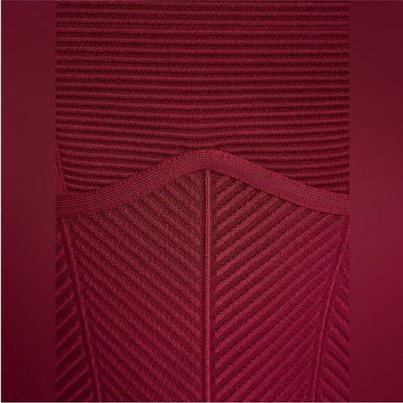 Herve Leger Red Bodycon Mini Dress Spaghetti Strap, XXS - Picture 2 of 13